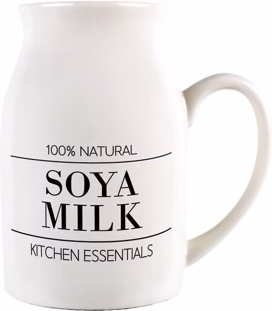 Purely Home Ceramic Serving Jug in White and Black