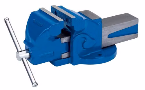 Draper 45230 Engineers Bench Vice, 100mm, Blue, Cast Iron