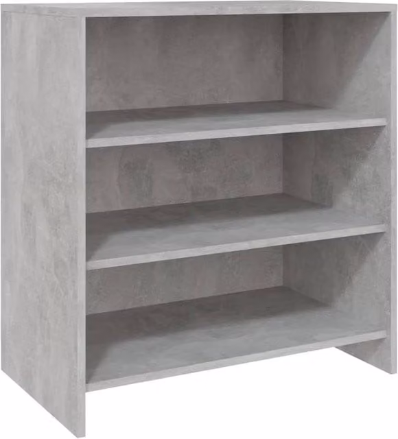 Berkfield Home Modern Sideboard in Grey MDF, W/D/H: 70 x 40.5 x 75 cm