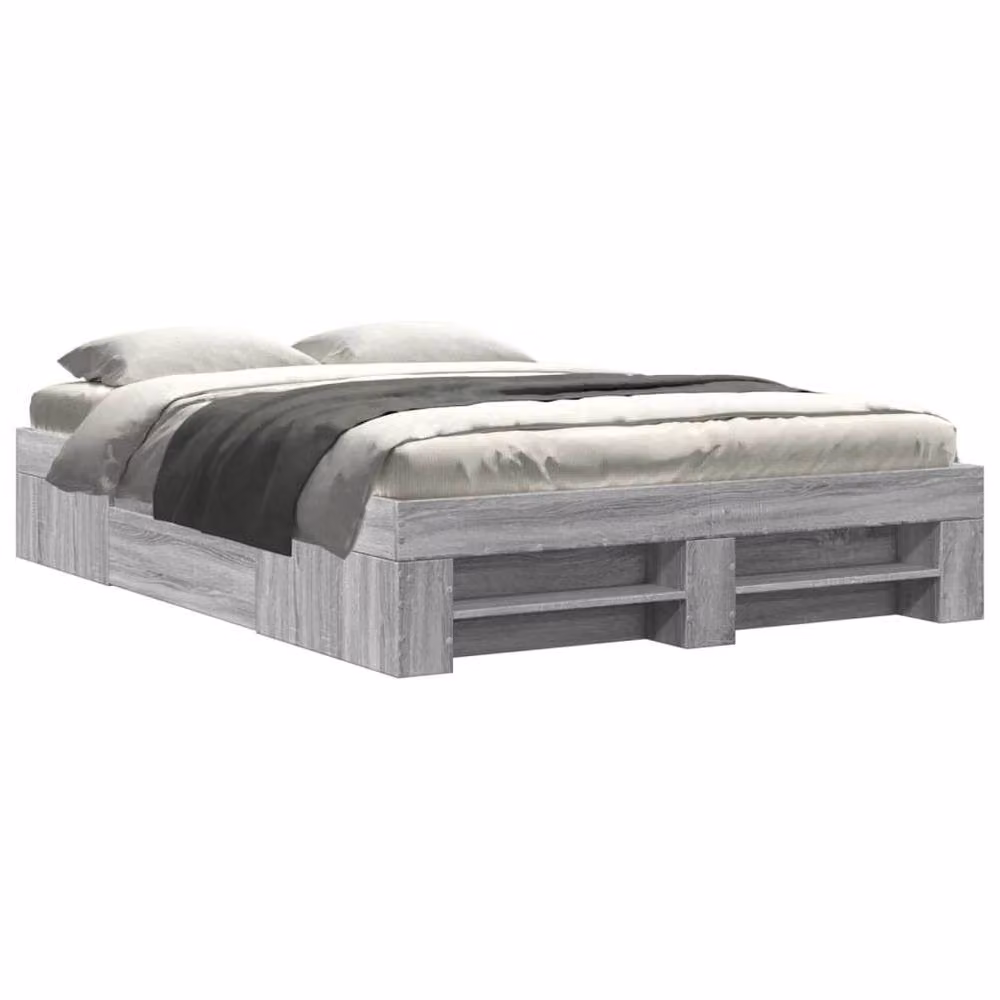 Berkfield Home Grey Sonoma Bed Frame with Drawers, W/D/H: 140 x 190 x 33 cm – 2
