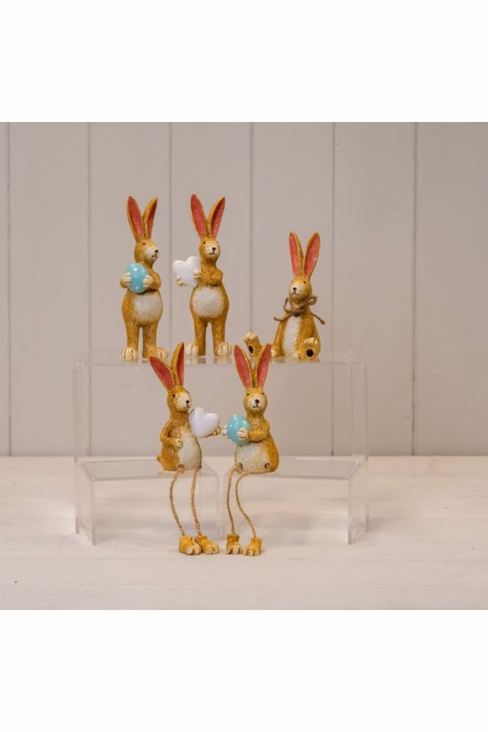 KDMD Ceramic Standing Rabbit with Green Egg in Brown – 2