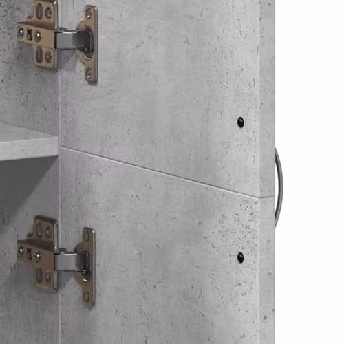 vidaXL Modern File Cabinet in Concrete Grey, W: 60 cm, D: 32 cm, H: 153 cm – 2