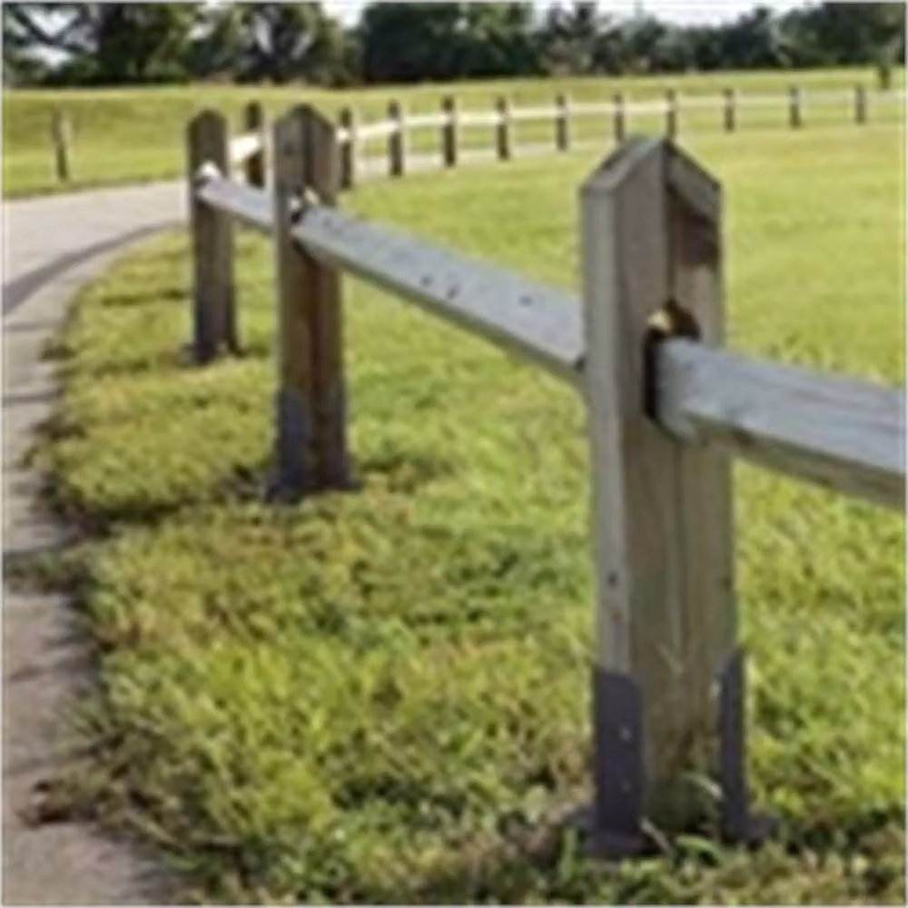 Nordara Set of 8 Metal Post Support Fence Brackets in Matt Black – 4