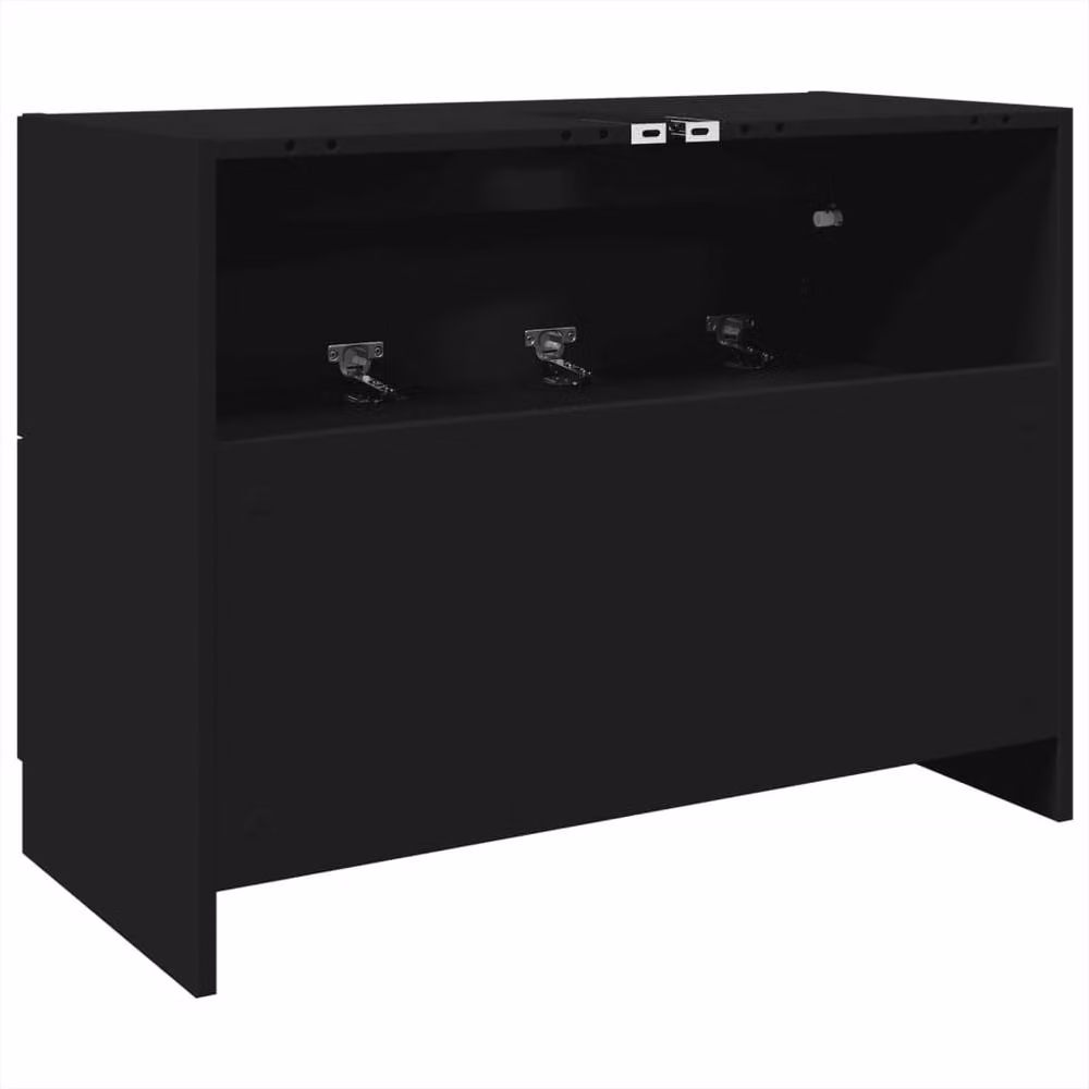 Berkfield Home Black Freestanding Bathroom Sink Cabinet W/D/H: 78 x 37 x 59 cm – 4