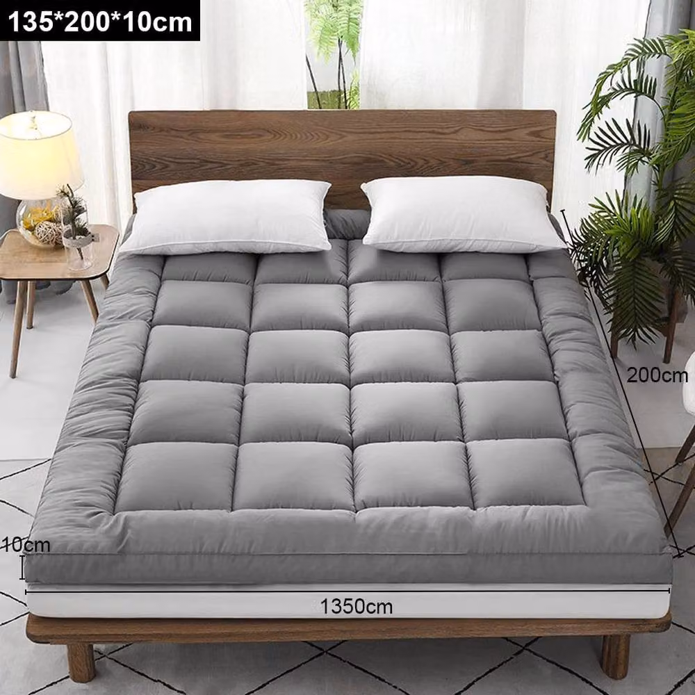 Pawnora Grey Double Mattress Topper, W/D/H: 135 x 200 cm – 2