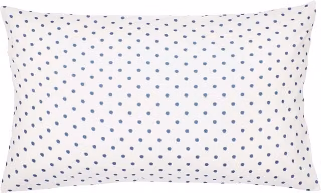 Land & Shore Sora Reversible Floral Cotton Standard Pillowcase Pair, Blue and White