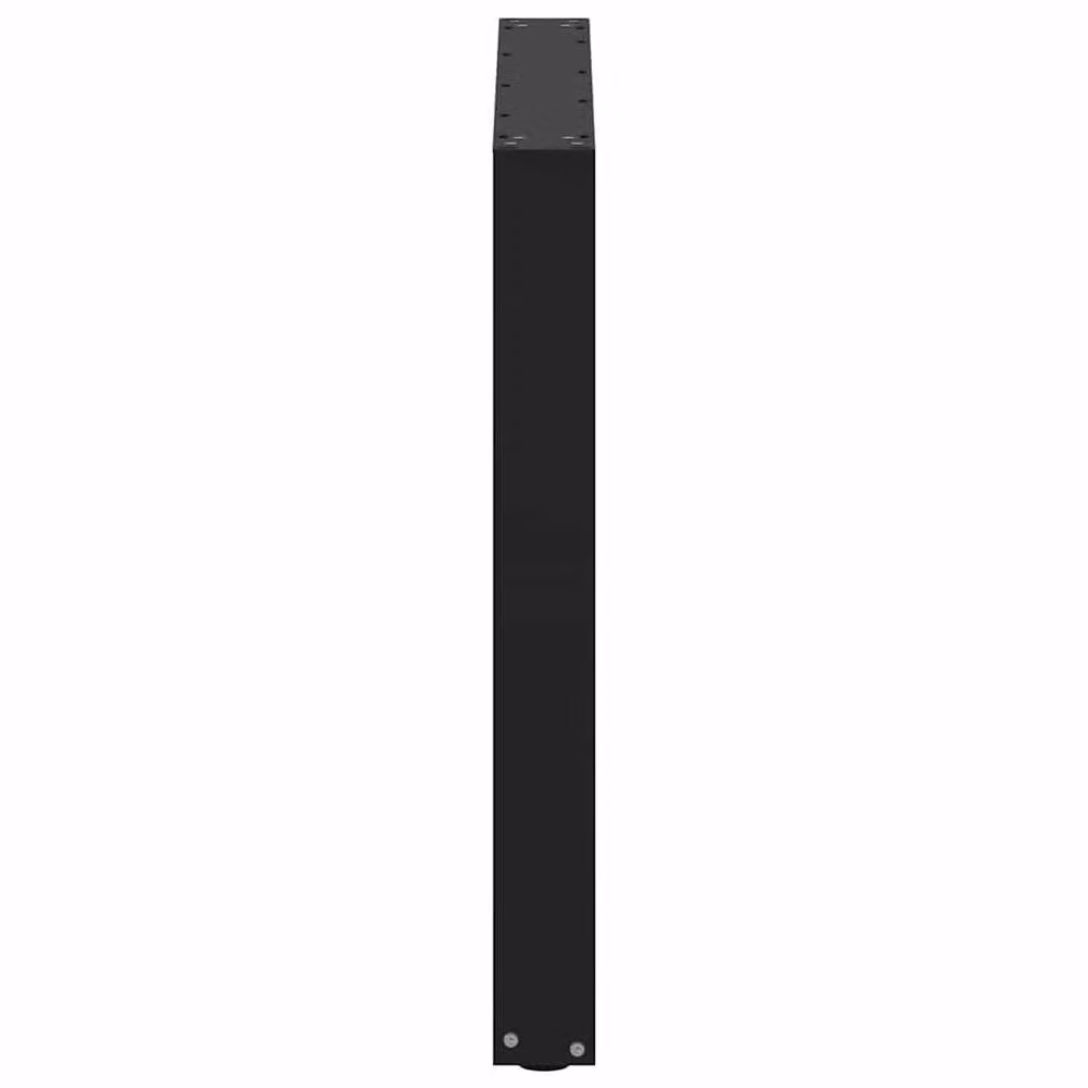 Berkfield Home Modern U-Shaped Coffee Table Legs, 3 Piece Steel Set, Black, H: 72.5 cm, W: 80 cm – 4
