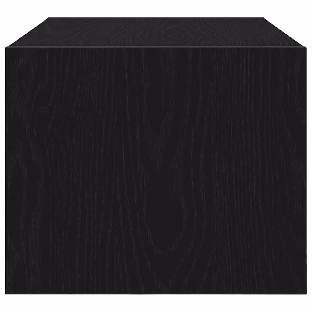 Berkfield Home Set of 2 Modern Black Oak TV Cabinets, W: 60 cm, D: 31 cm, H: 25.5 cm – 4