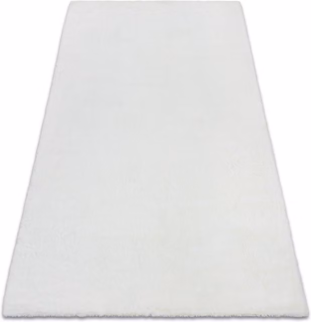 RugsX White Bunny Faux Fur Rug, W: 140 cm, D: 190 cm