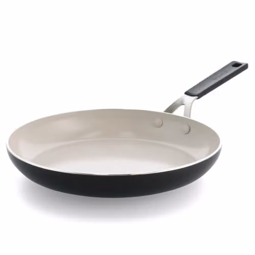KitchenAid Black Ceramic Non-Stick Aluminium Frying Pan, Diameter: 30 cm