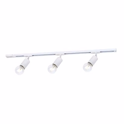 Netlighting Marvi Modern 3-Light Adjustable Ceiling Spotlight Bar E27 in White – 1