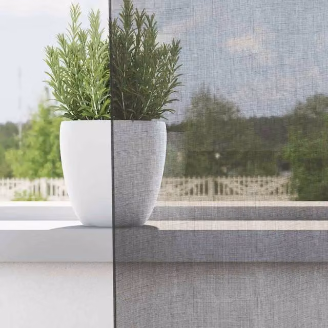 Berkfield Home Voile Curtains with Eyelets, 2 Pack, Grey, W: 140 cm, H: 300 cm