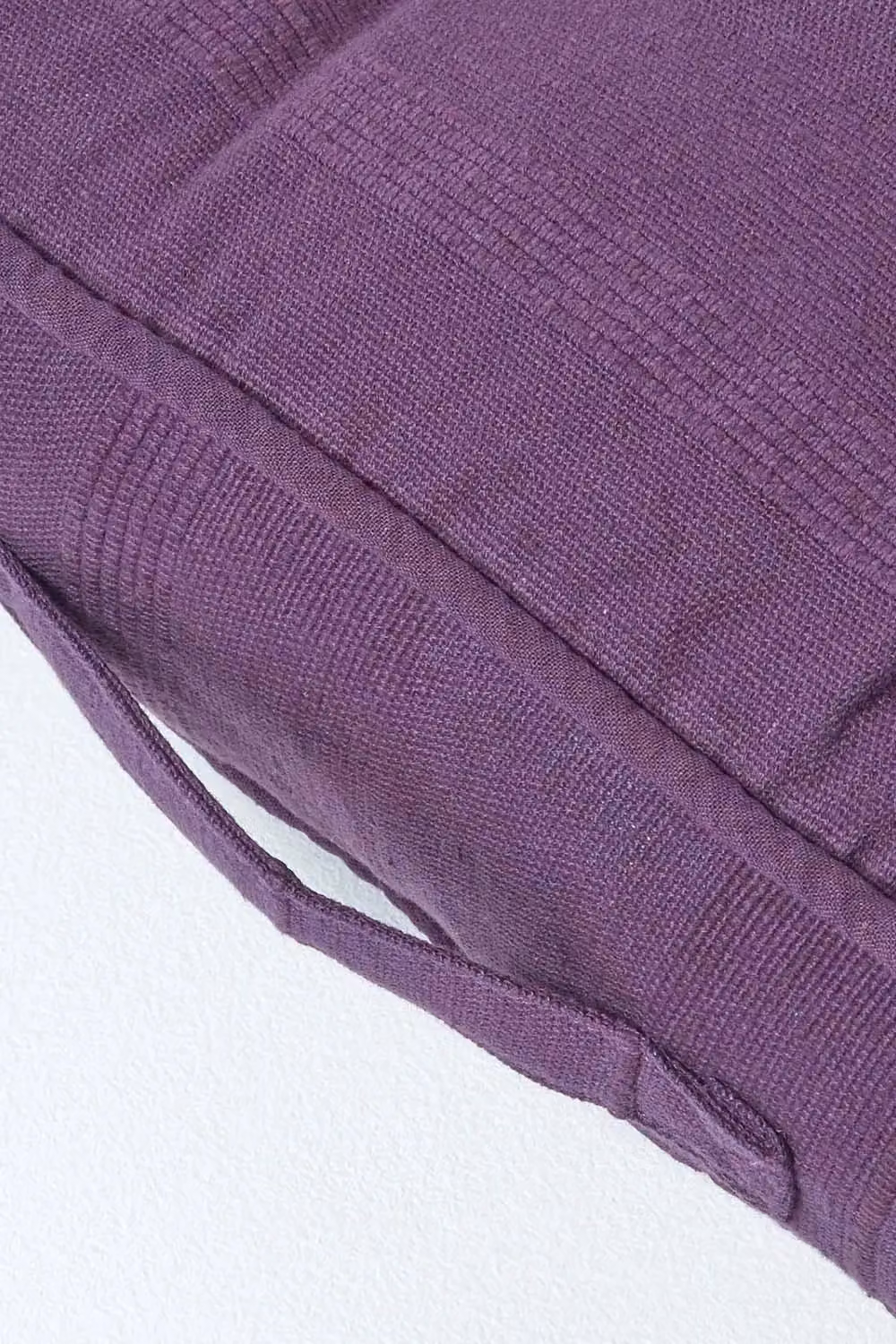 Homescapes Rajput Square Cotton Floor Cushion in Purple, W/D/H: 40 x 40 x 8 cm – 2