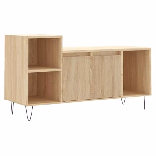 vidaXL TV Cabinet in Brown Sonoma Oak, W: 100 cm, D: 35 cm, H: 55 cm