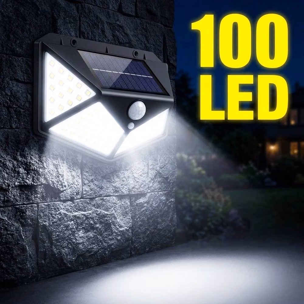 NESTLUNE 2-Piece Solar LED Wall Lamp with PIR Motion Sensor, Black – 3