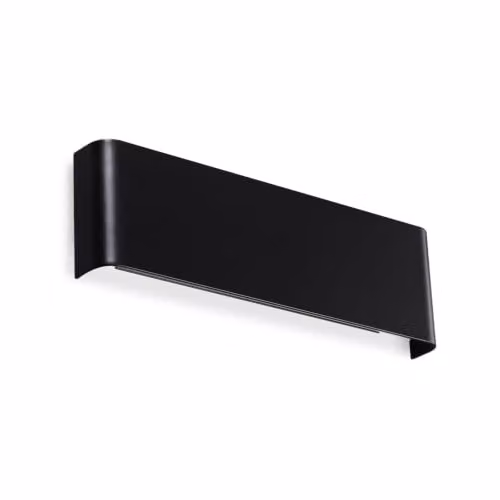 Ideal Lux Delta Modern LED Flush Wall Lamp, Black, 4000K, Diameter: 30 cm