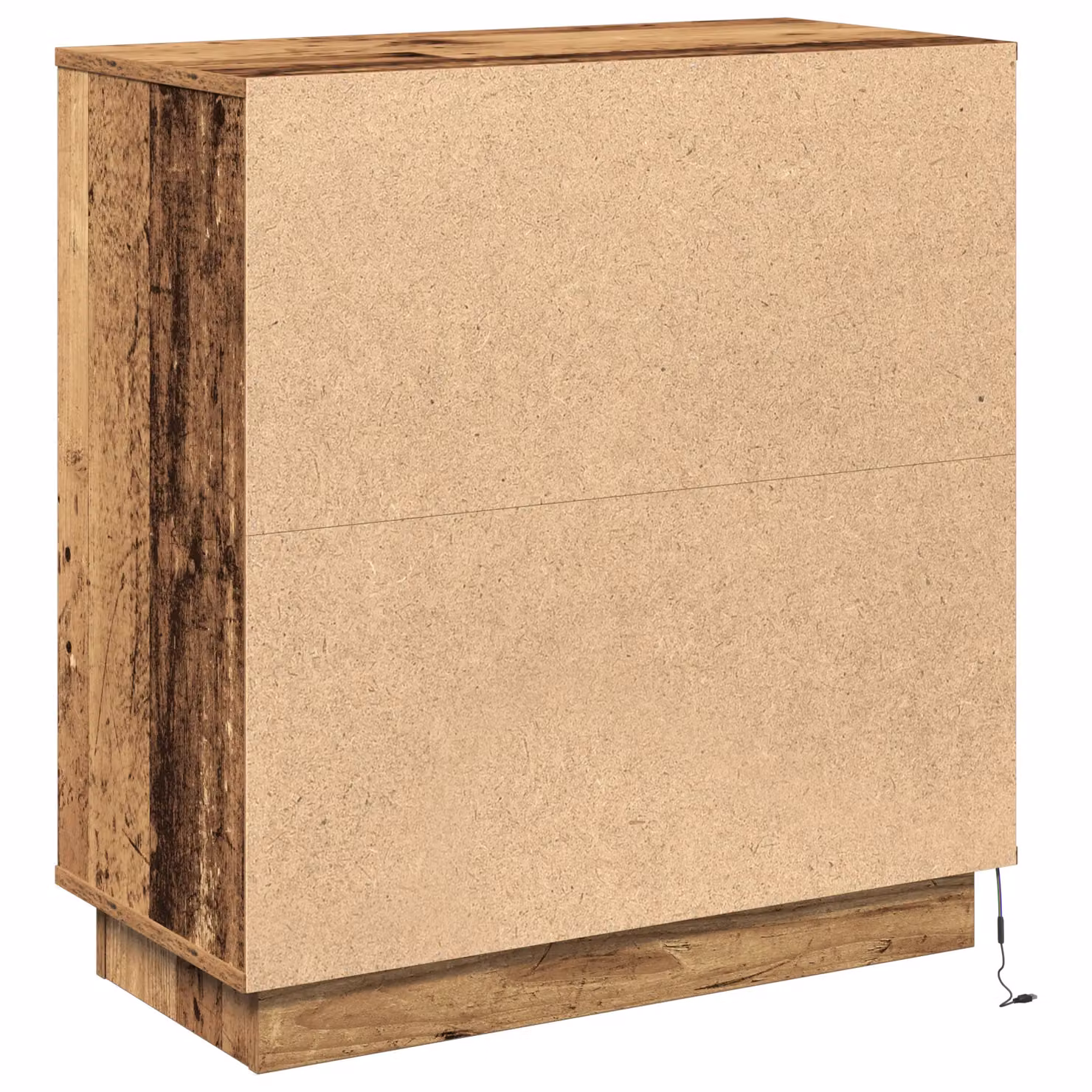 Berkfield Home Rustic Brown Engineered Wood Sideboard with Integrated LED Lighting, W/D/H: 75 x 34.5 x 71 cm – 6
