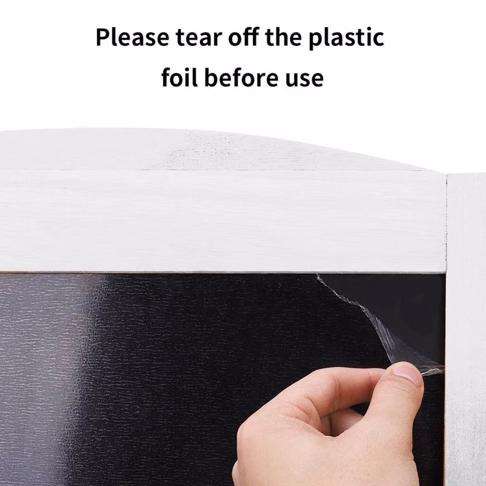 NESTLUNE White Heavy Duty A Frame Sandwich Board Chalkboard Easel Sign – 3