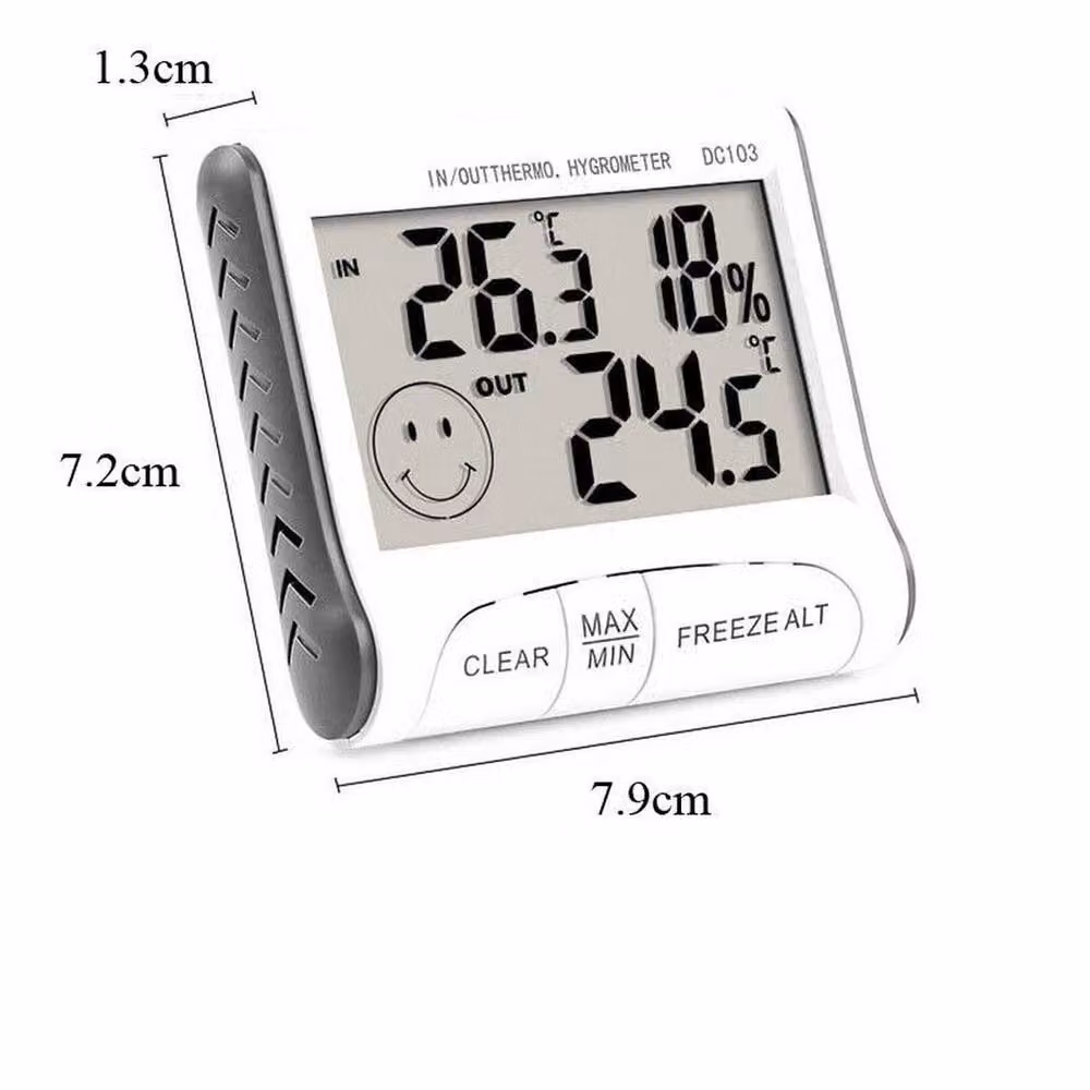 EONLION Digital LCD Indoor Thermometer, White – 2
