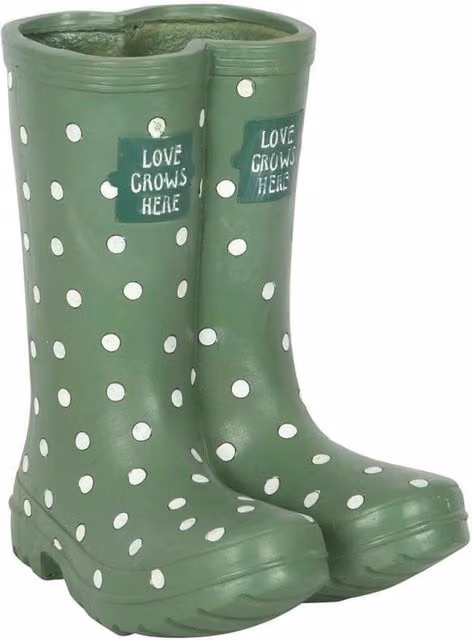 Something Different Wellington Boots Planter in Green