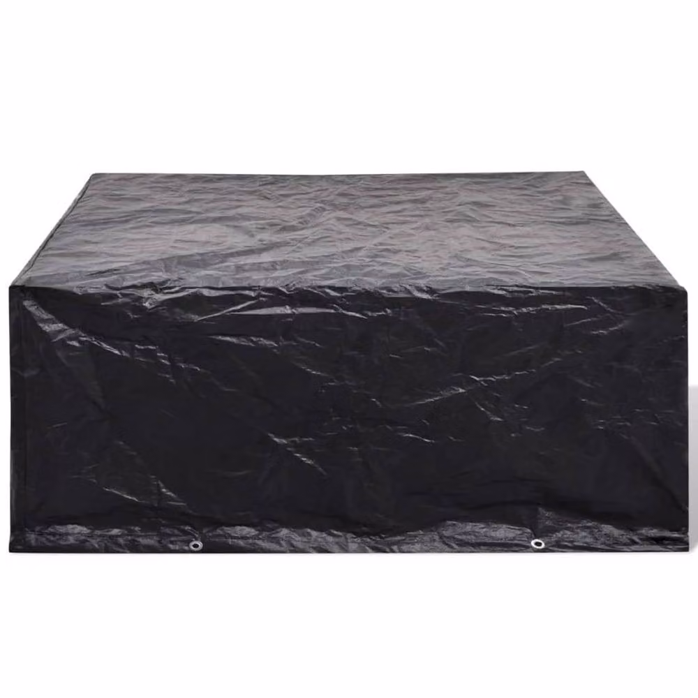 Berkfield Home Water Repellent Garden Bench Covers, 2 Pack, Black, W/D/H: 260 x 260 x 90 cm – 3