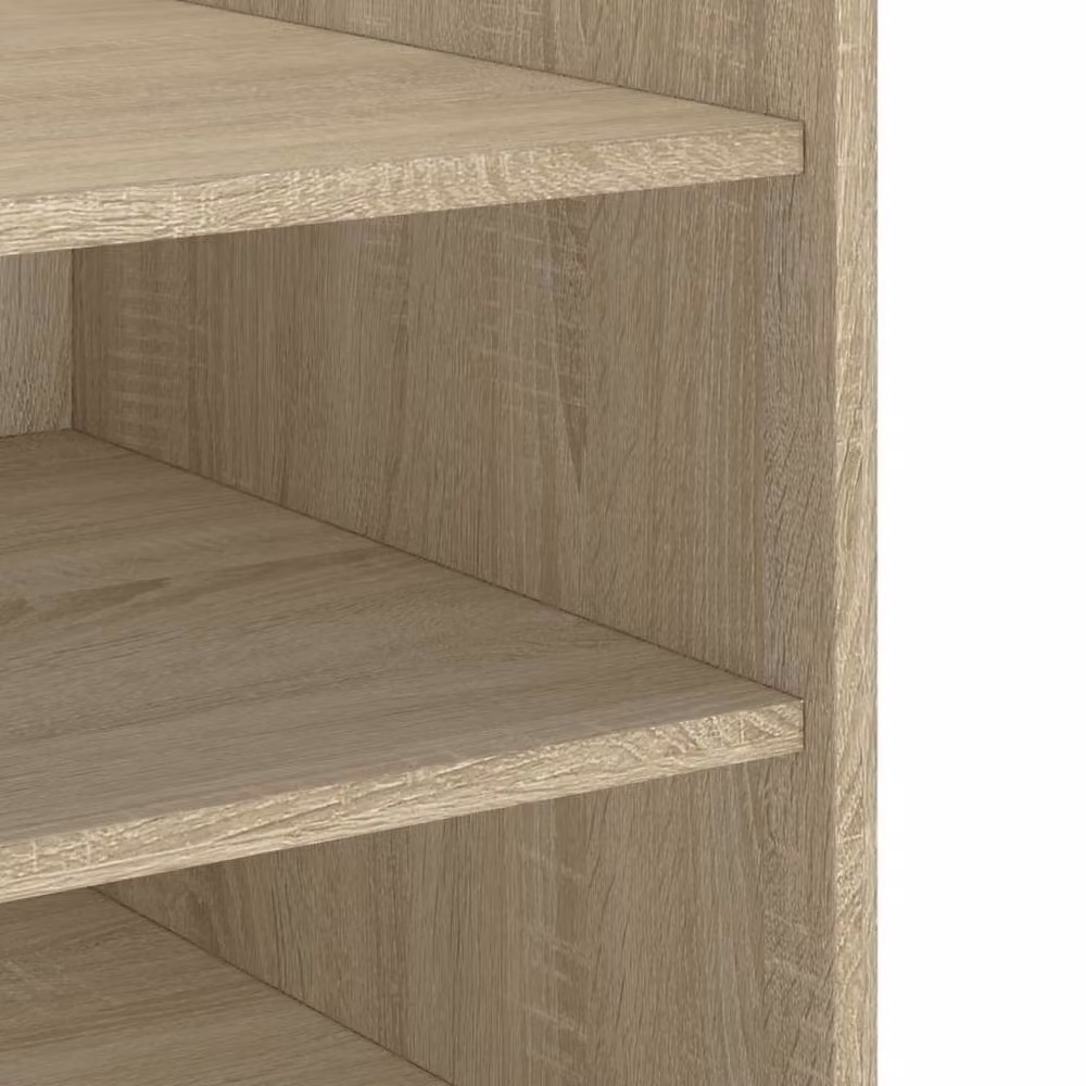 Berkfield Home Sonoma Oak Bedside Cabinet in Light Brown, W/D/H: 45 x 50 x 50 cm – 4