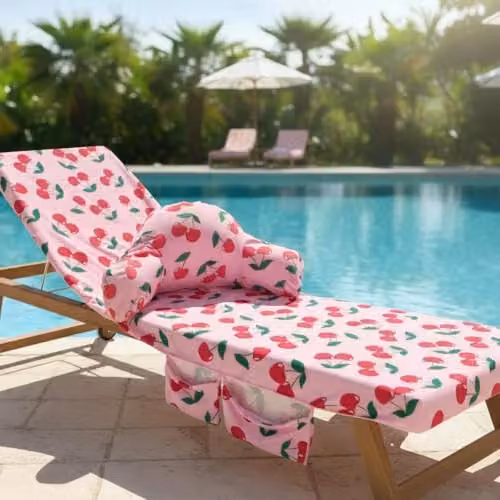 OHS Cherry Inflatable Cuddle Cushion with Removable Microfibre Cover in Red and Pink – 4