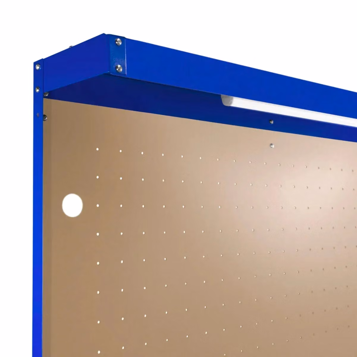 Monstershop Workbench with Pegboard and Light, Blue, W/D/H: 120 x 60 x 155 cm – 5