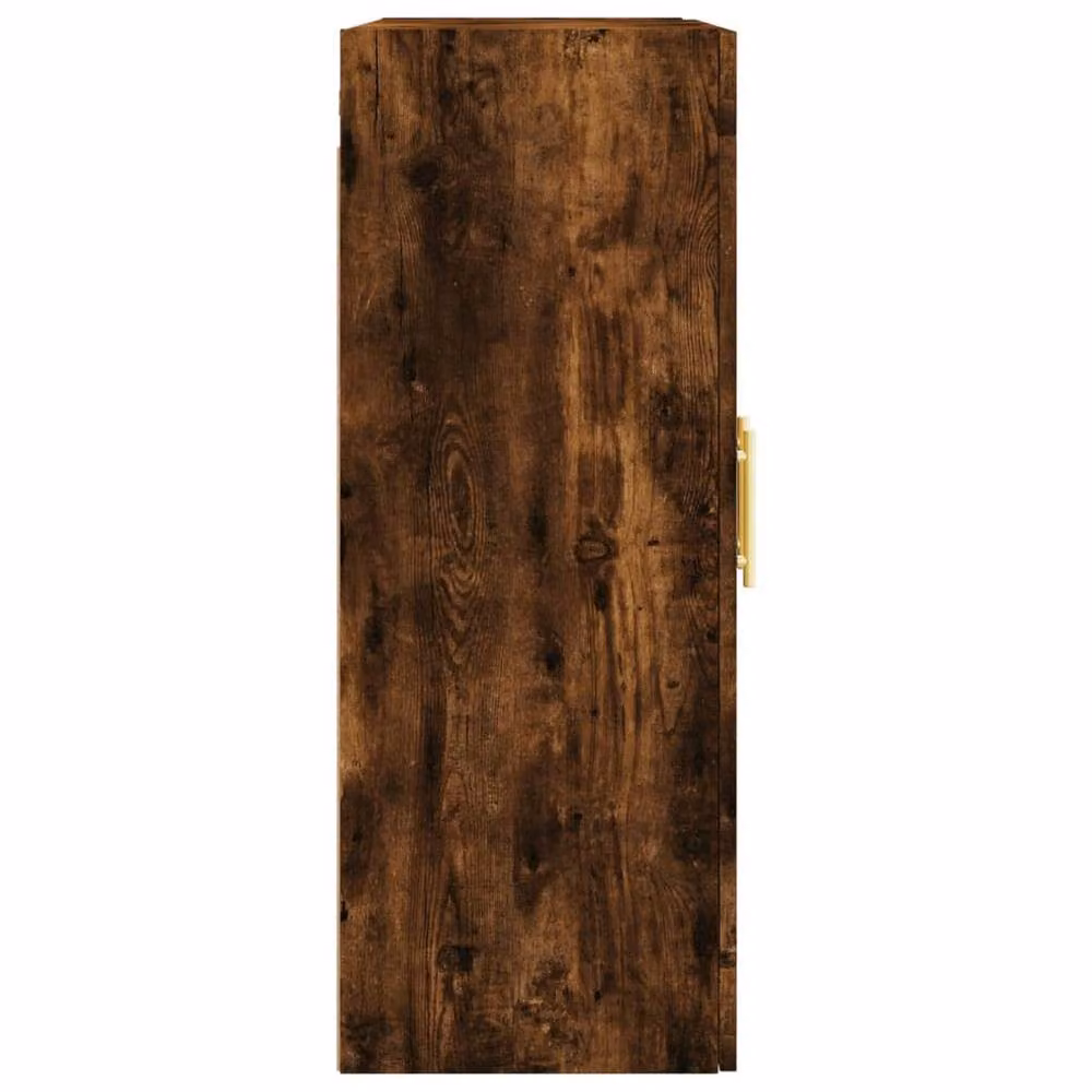 Berkfield Home Set of 2 Wall Mounted Cabinets in Smoked Oak Brown with Glass Doors – 4