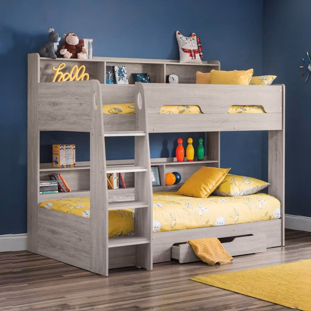 Cheshire Ironwood Grey Oak Single Bunkbed with Drawers W/D/H: 90 x 200 cm – 2