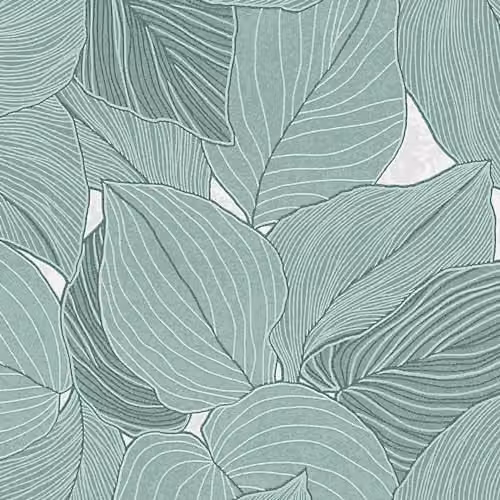 Erismann Collage Non-Woven Abstract Floral Wallpaper in Green