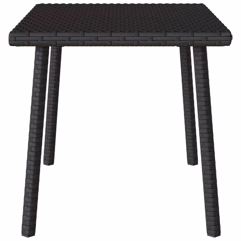 Berkfield Home Garden Rectangular Coffee Table in Black Poly Rattan, W/D/H: 60 x 40 x 37 cm – 4
