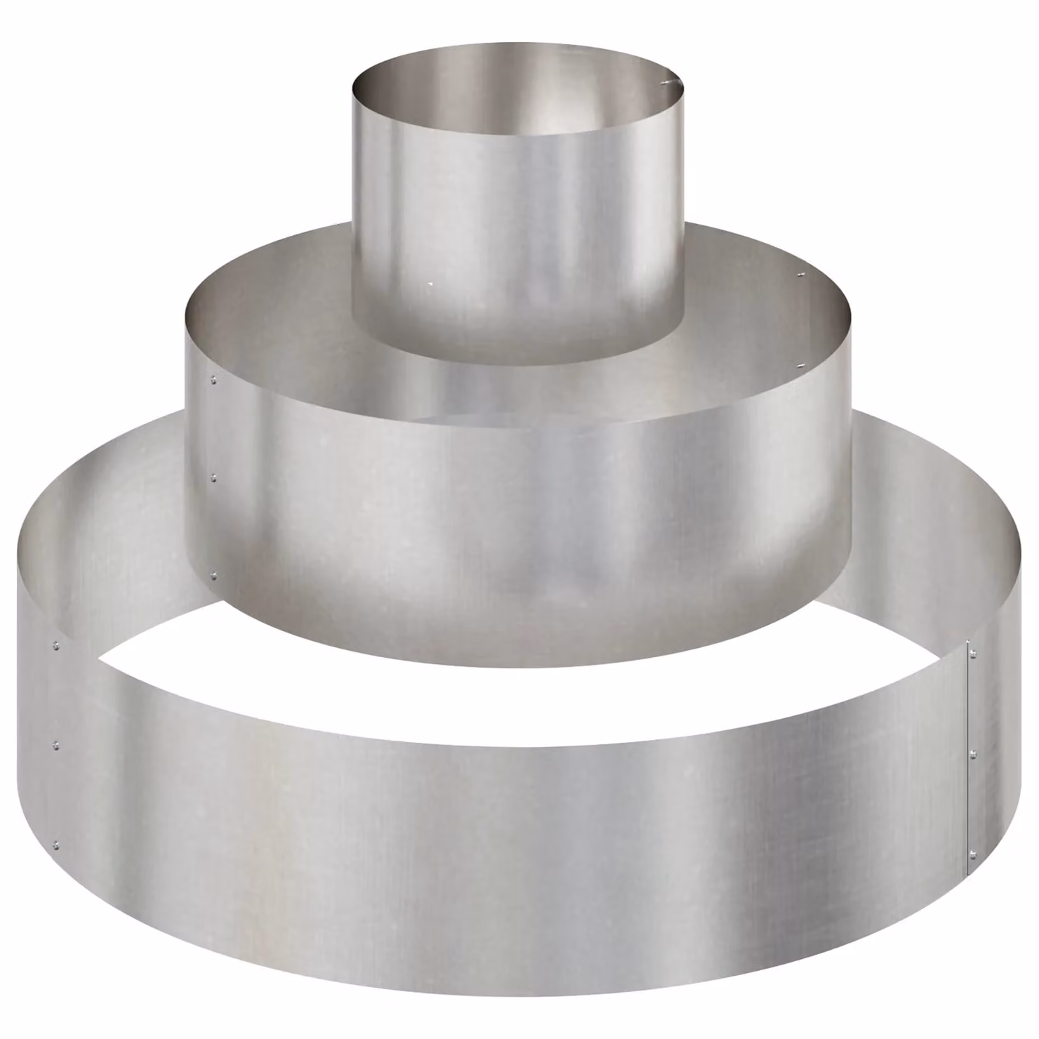 Berkfield Home Large Cylindrical Stainless Steel Metal Planter in Silver – 2