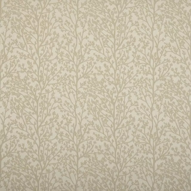 Ashley Terrys Classic Floral Fabric Panel in Beige and Gold