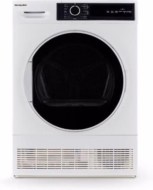 Montpellier MTDC8SDW White 8kg Condenser Tumble Dryer - B Energy Rating