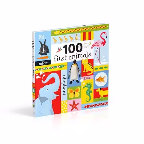 DK 100 First Animals Multicolour Cardboard Book – 2
