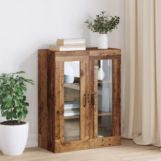 Berkfield Home Modern Hanging Wall Cabinet in Brown, W/D/H: 69.5 x 34 x 90 cm – 1