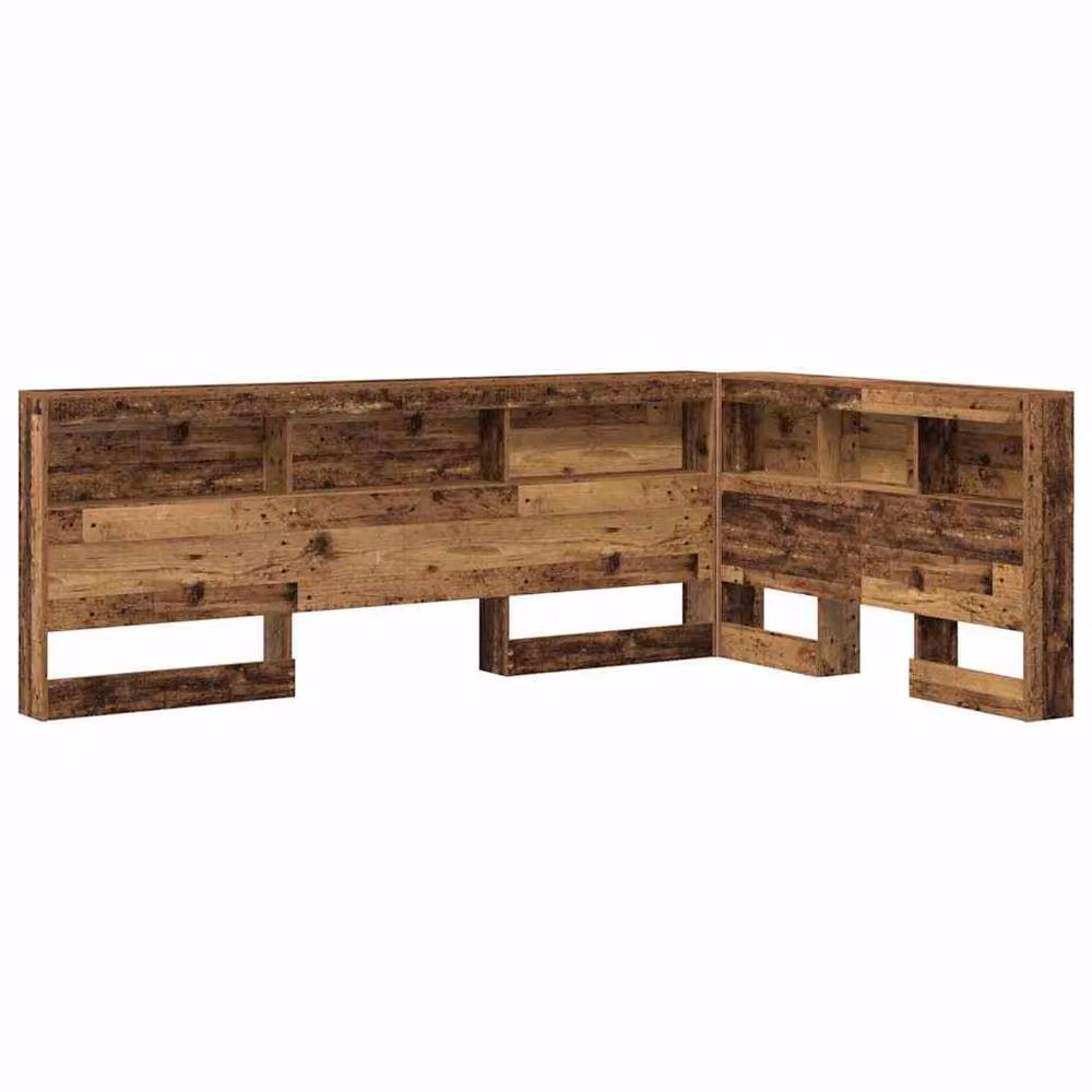 Berkfield Home Storage Headboard with Shelf in Old Wood Brown, Width: 120 cm – 3
