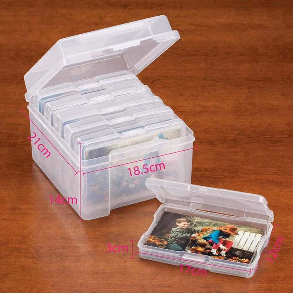 EONLION Transparent Acrylic Photo Storage Box for 6 x 4 inch Pictures, Width: 50 cm – 2