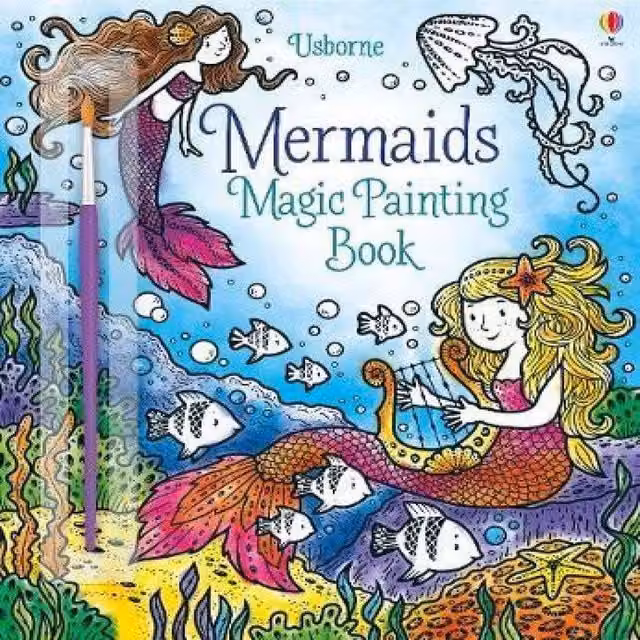 Fiona Watt Mermaids Magic Painting Book Paperback in Multicolour