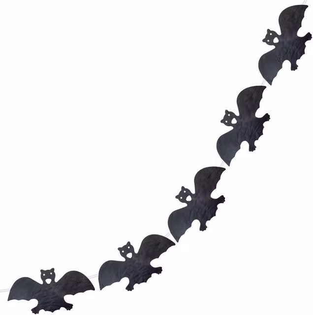 VFM e-Store Halloween Bat Hanging Paper Decoration, Black – 1