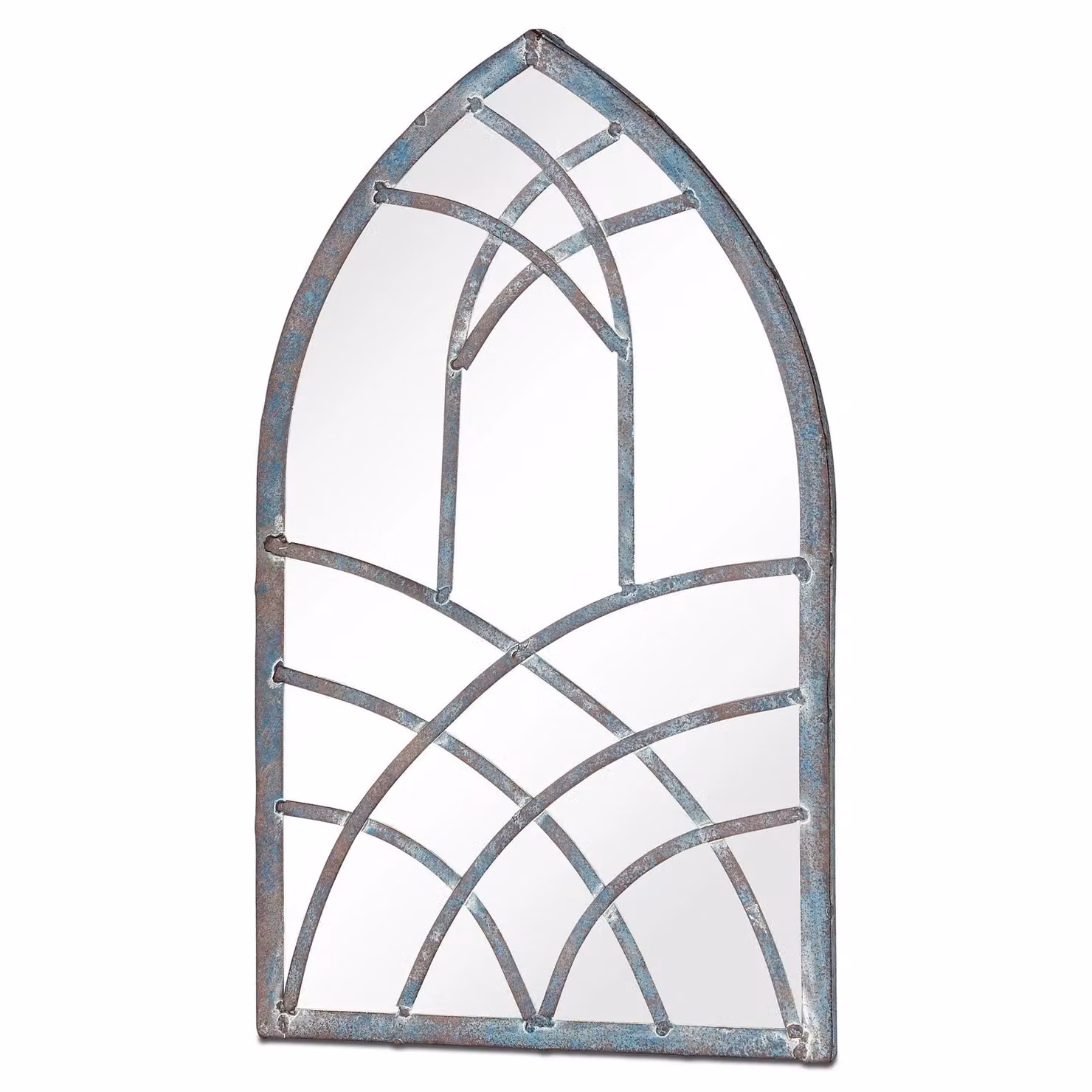 Inspirational Gifting Shillington Arched Window Mirror in Grey, W/H: 40 x 24 cm – 3