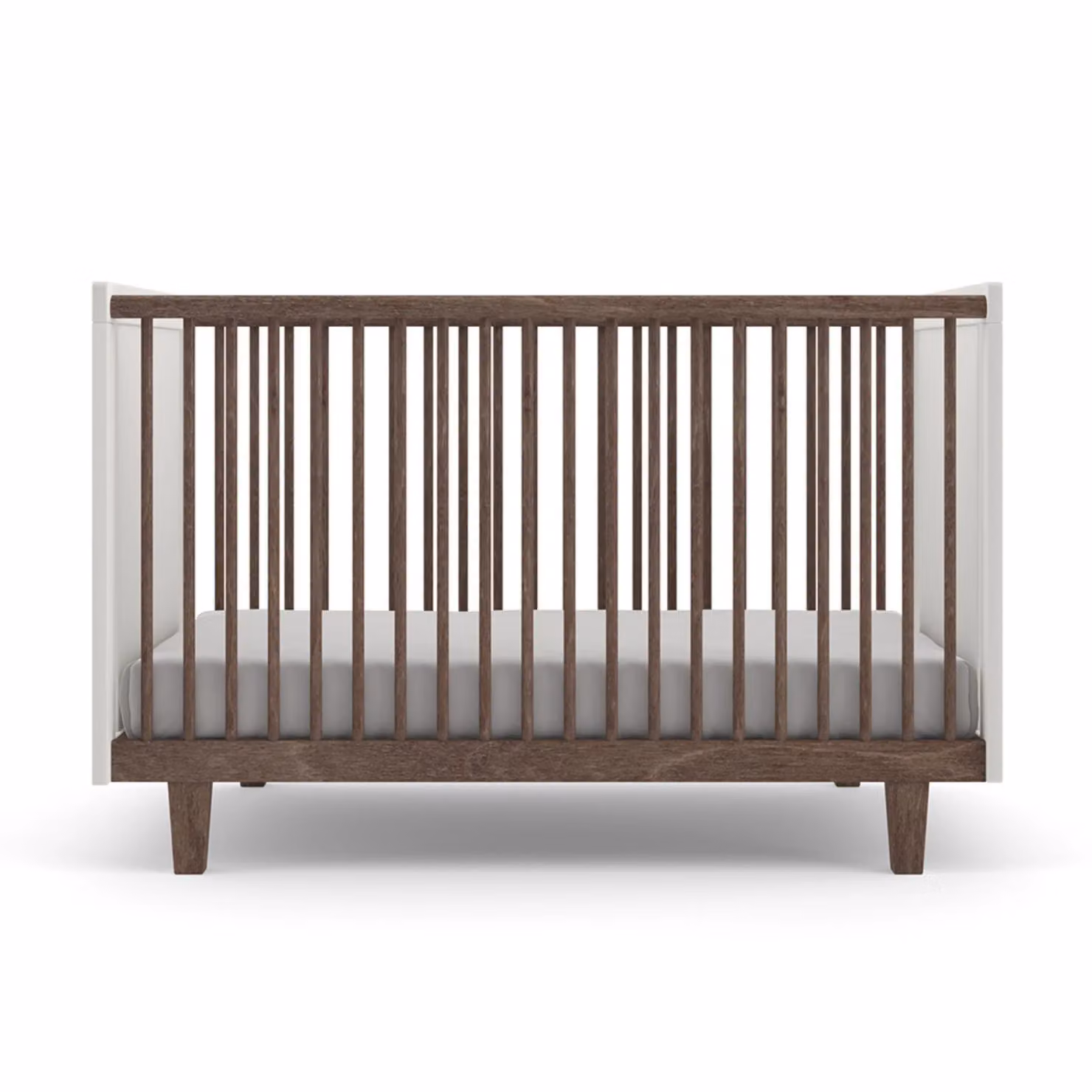 Oeuf NYC Rhea Cot Bed in White and Walnut – 2