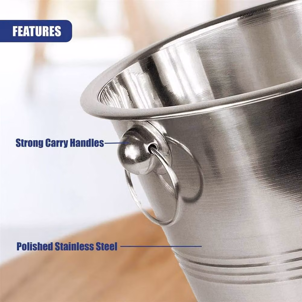 FLAVORA 4 l Stainless Steel Wine Cooler in Silver – 3