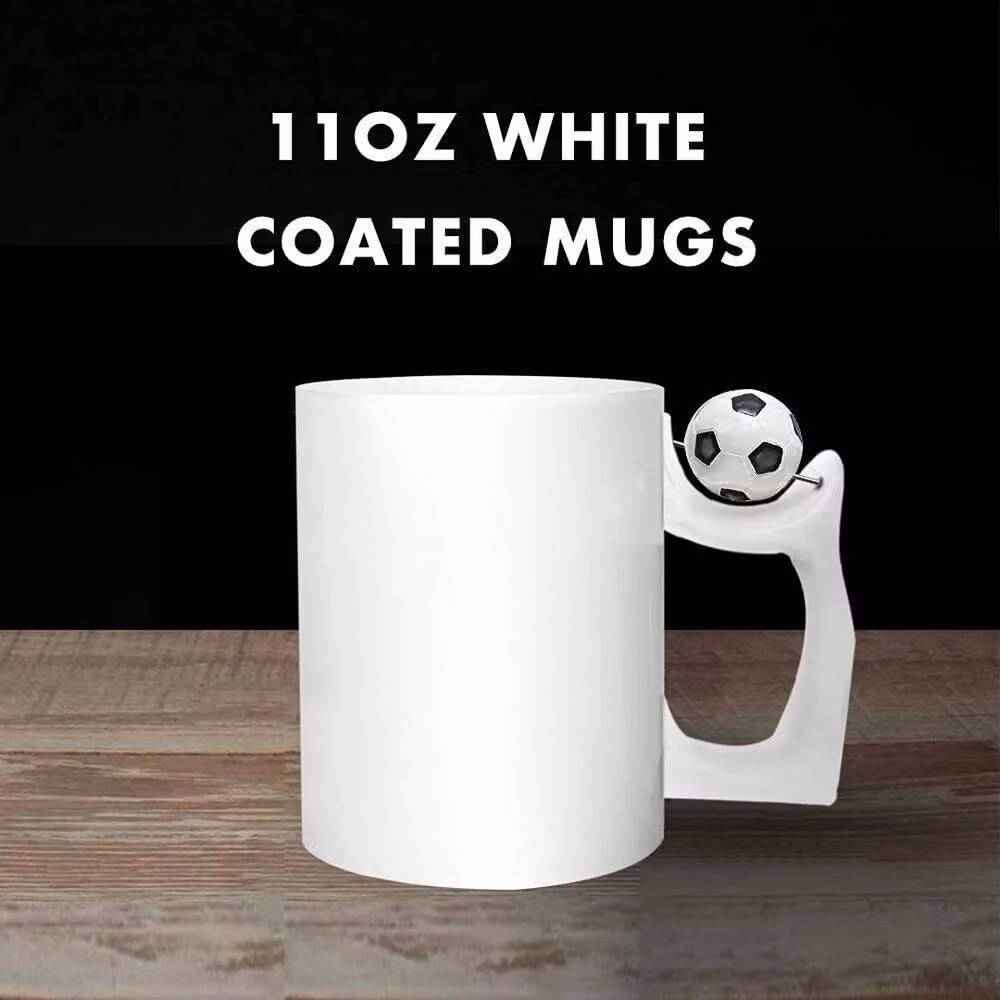 VOGREX 36 Pack Football Ceramic Mugs, 325 ml, White – 3