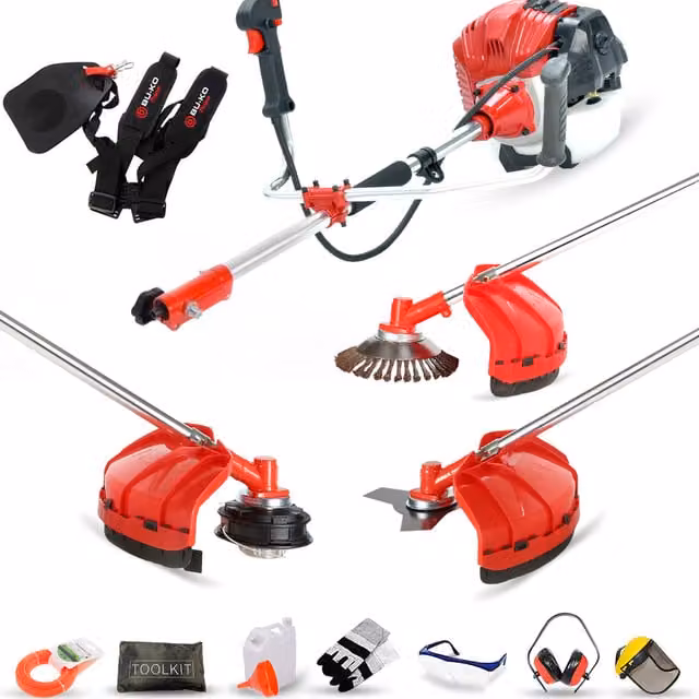 BU-KO 52cc Petrol Split String Trimmer Garden Tool in Orange