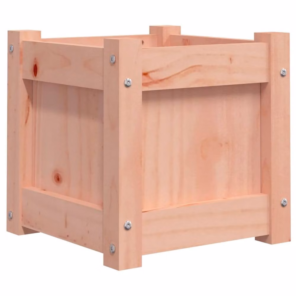 Berkfield Home Brown Solid Wood Garden Planter Tub, W/D/H: 31 x 31 x 31 cm – 2