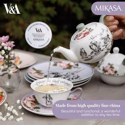Mikasa Bone China Mini Teapot, 400ml, Blue and White – 3