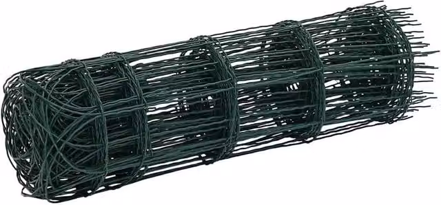 Berkfield Home Decorative Garden Border Fence, Powder-coated Steel, Green, 10 x 0.65 m – 1