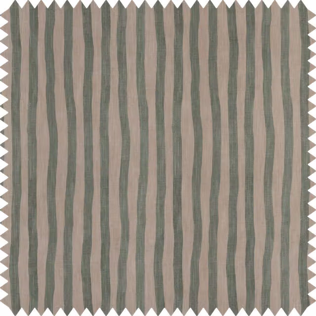 House of Hackney Artist's Stripe Organic Cotton Linen in Sap and Alabaster